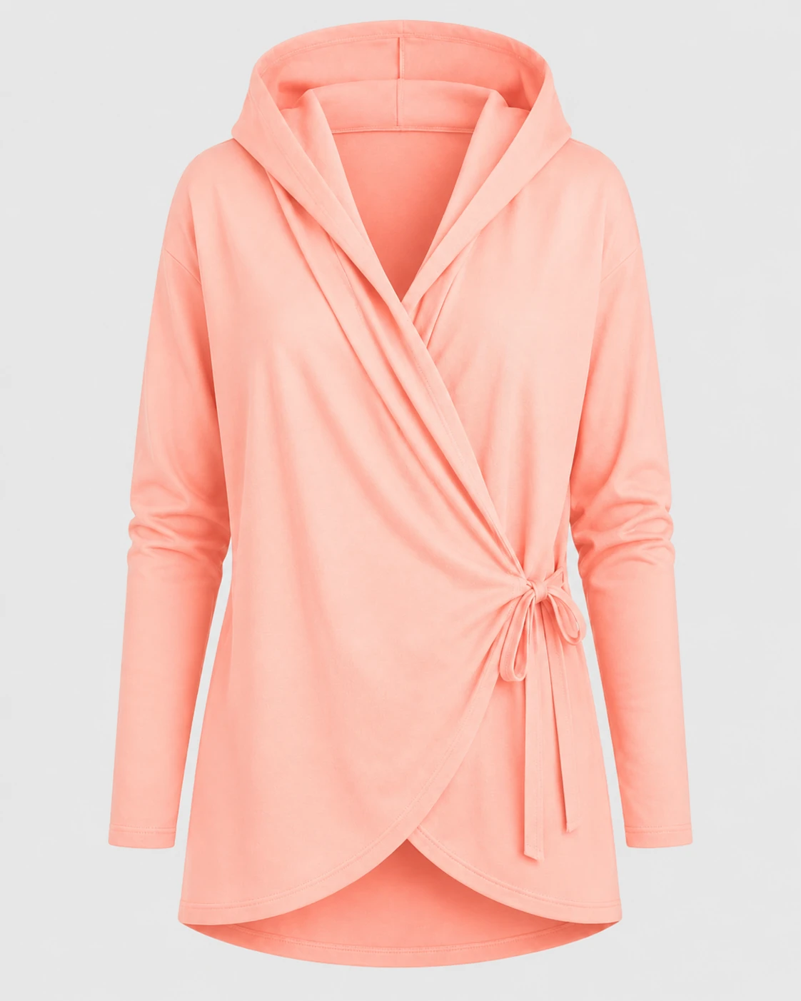 Weekend Wrap Hoodie in Coral Ice